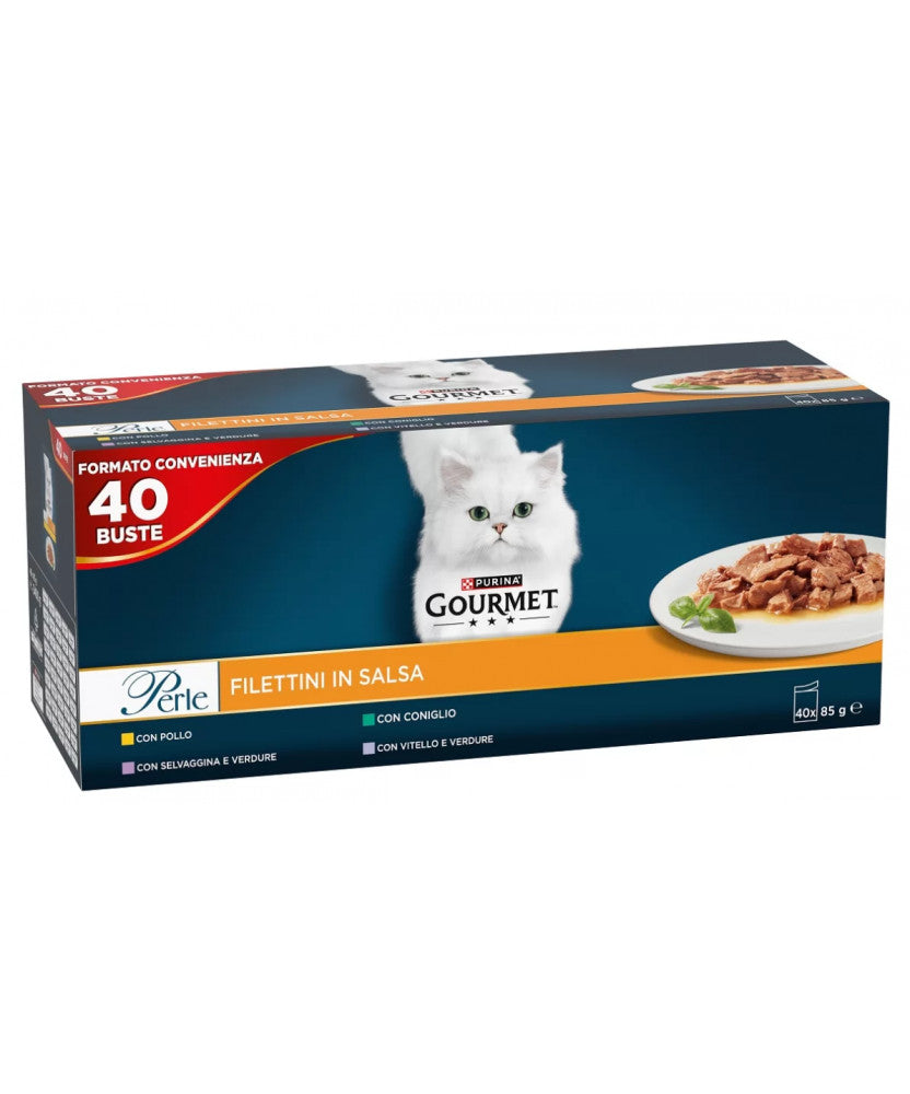 Gourmet Perle 40x85g Pollo, Coniglio, Vitello, Selvaggina Gourmet Perle 40x85g Pollo, Coniglio, Vitello, Selvaggina